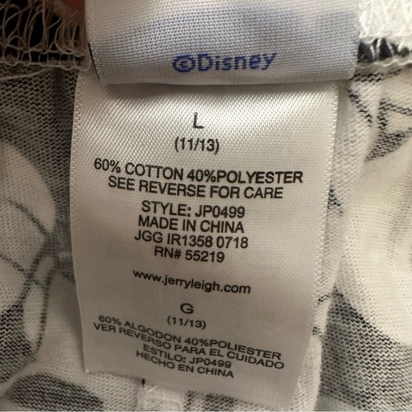 Disney Black and White Minnie Mouse Pajama Pants - Picture 4 of 4